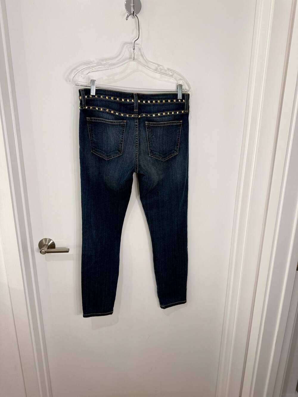 New Current/Elliott The Stiletto Studded Skinny Jeans Size 26 - Picture 2 of 10